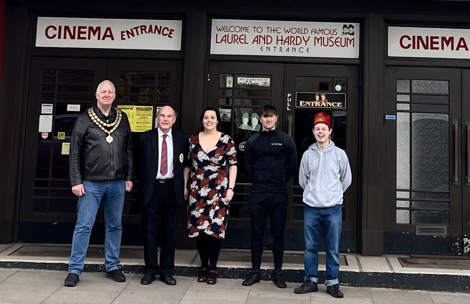 SG with mayor, Charles, Kamil and Matty Cooper